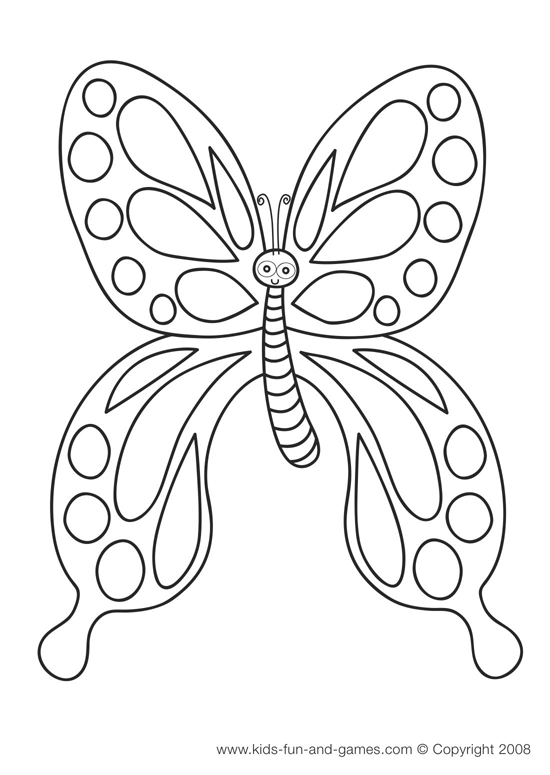 Dessin à colorier: Papillon (Animaux) #15787 - Coloriages à Imprimer Gratuits