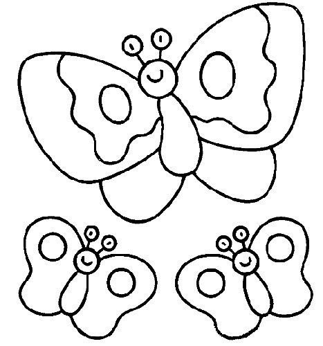 Dessin à colorier: Papillon (Animaux) #15800 - Coloriages à Imprimer Gratuits