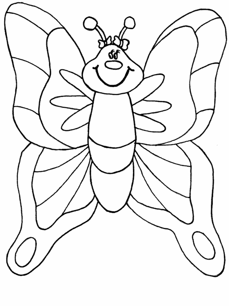 Dessin à colorier: Papillon (Animaux) #15819 - Coloriages à Imprimer Gratuits