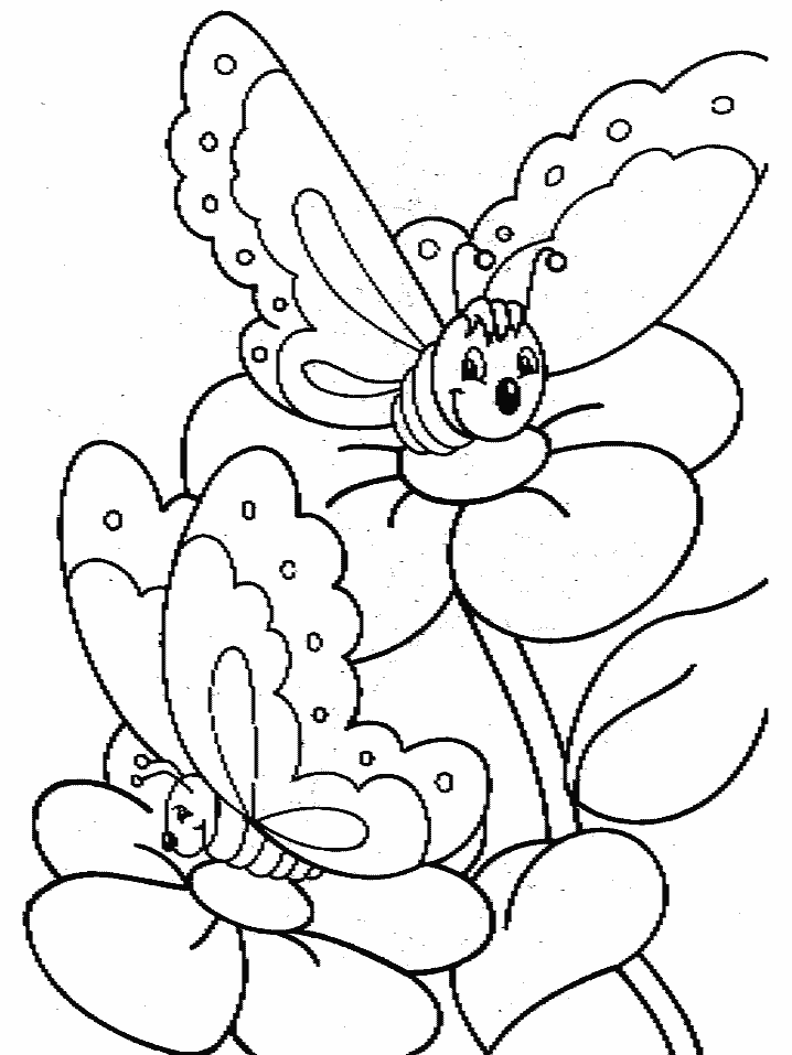 Dessin à colorier: Papillon (Animaux) #15833 - Coloriages à Imprimer Gratuits