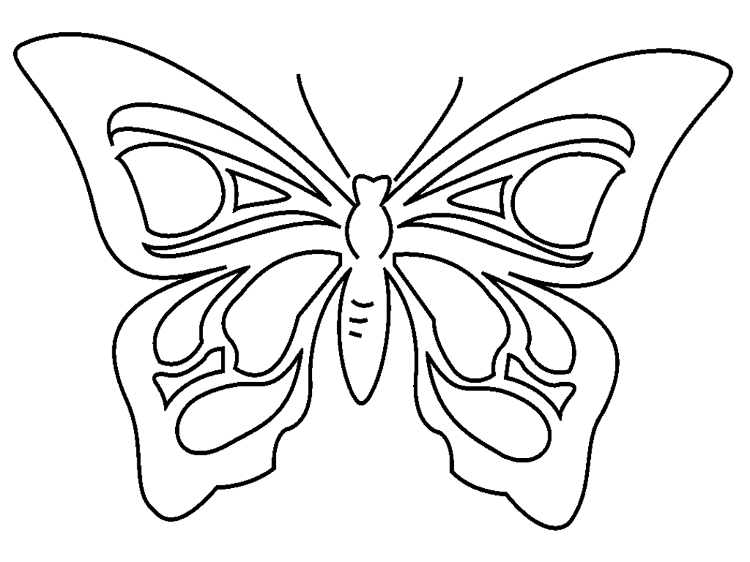 Dessin à colorier: Papillon (Animaux) #15850 - Coloriages à Imprimer Gratuits