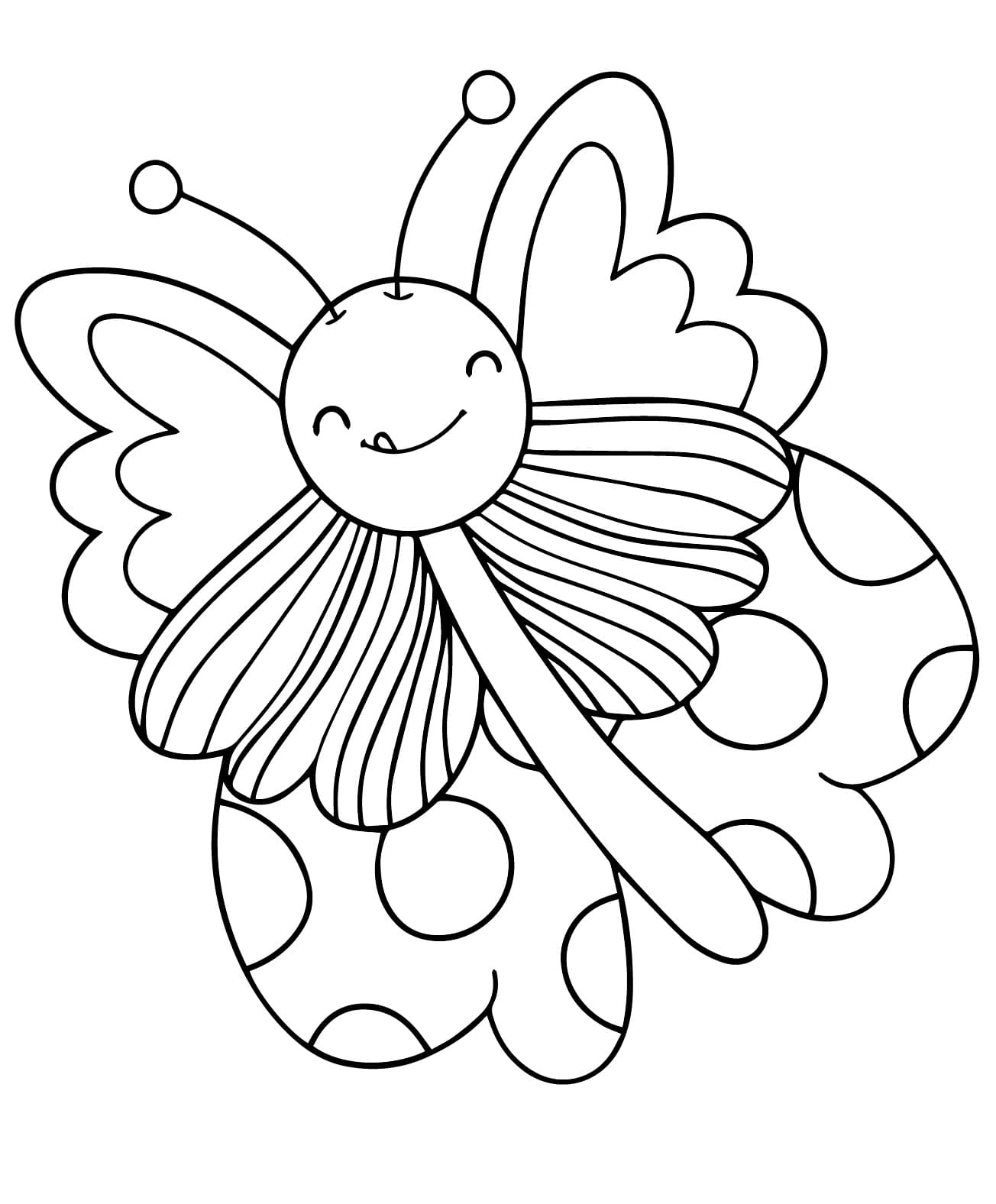 Coloriage Papillon #215712 à imprimer gratuitement, extrait de la collection Animaux