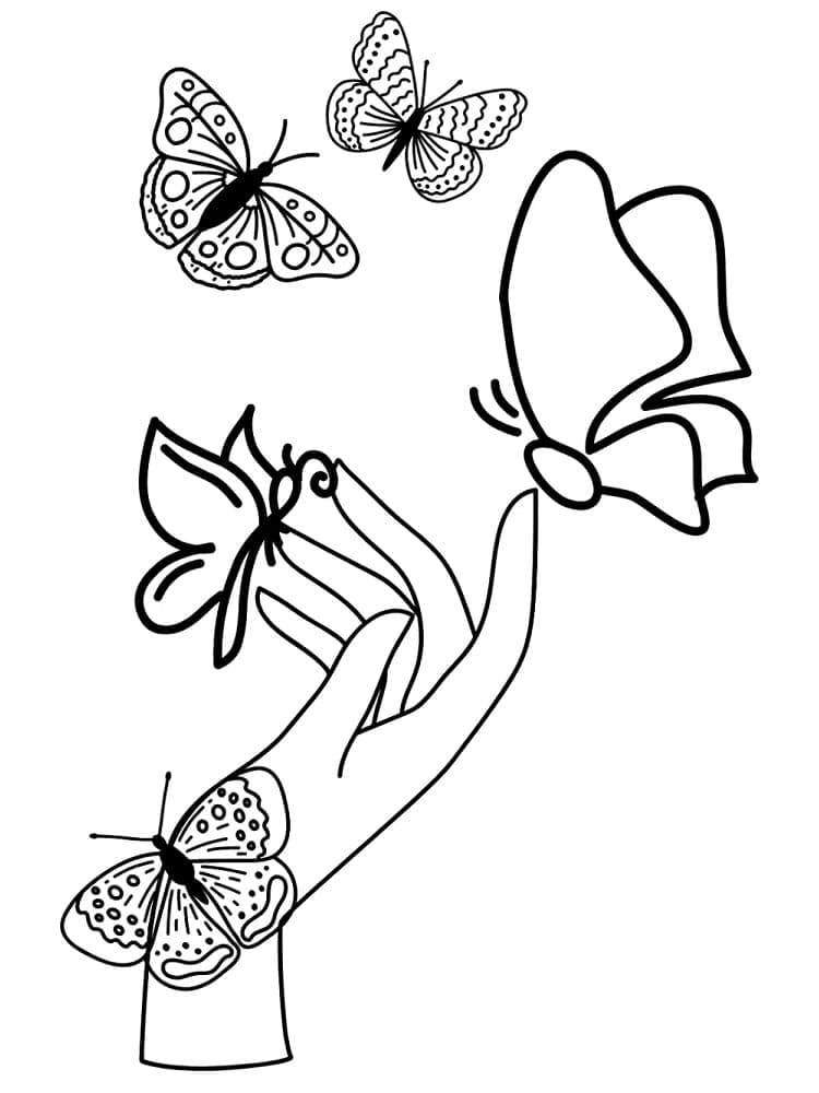 Coloriage gratuit pour enfants et adultes Papillon #215729, collection Animaux