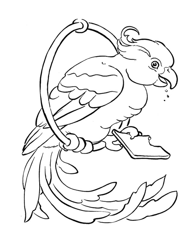 Dessin à colorier: Perroquet (Animaux) #16252 - Coloriages à Imprimer Gratuits