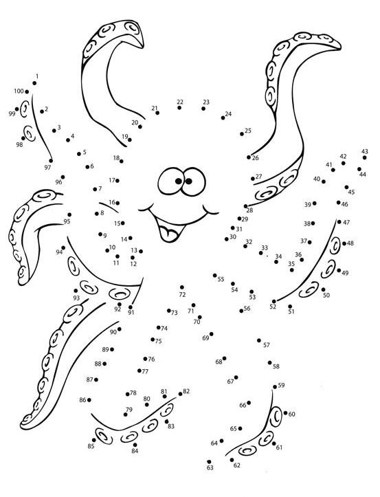 Dessin à colorier: Pieuvre (Animaux) #19008 - Coloriages à Imprimer Gratuits