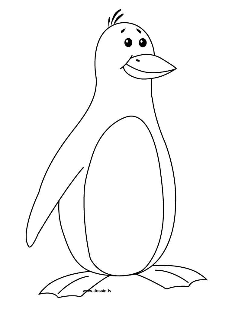 Dessin à colorier: Pingouin (Animaux) #16824 - Coloriages à Imprimer Gratuits