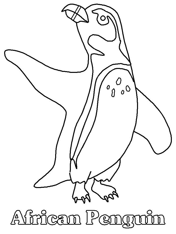 Dessin à colorier: Pingouin (Animaux) #16847 - Coloriages à Imprimer Gratuits