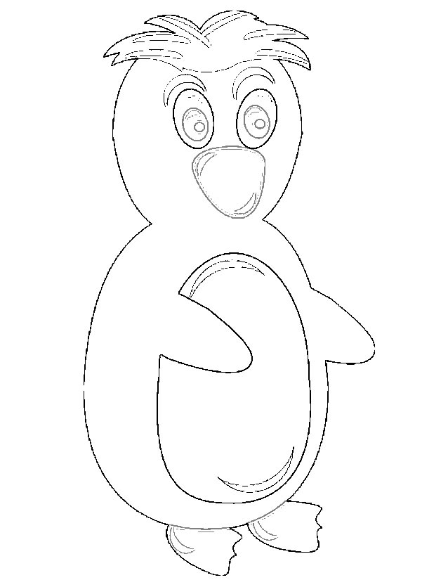 Dessin à colorier: Pingouin (Animaux) #16875 - Coloriages à Imprimer Gratuits