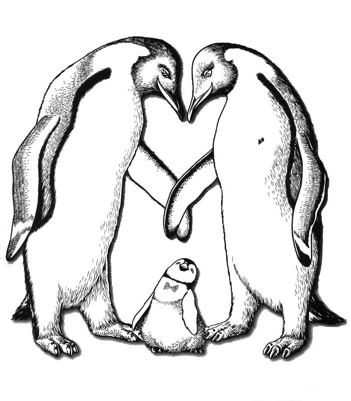 Dessin à colorier: Pingouin (Animaux) #16884 - Coloriages à Imprimer Gratuits