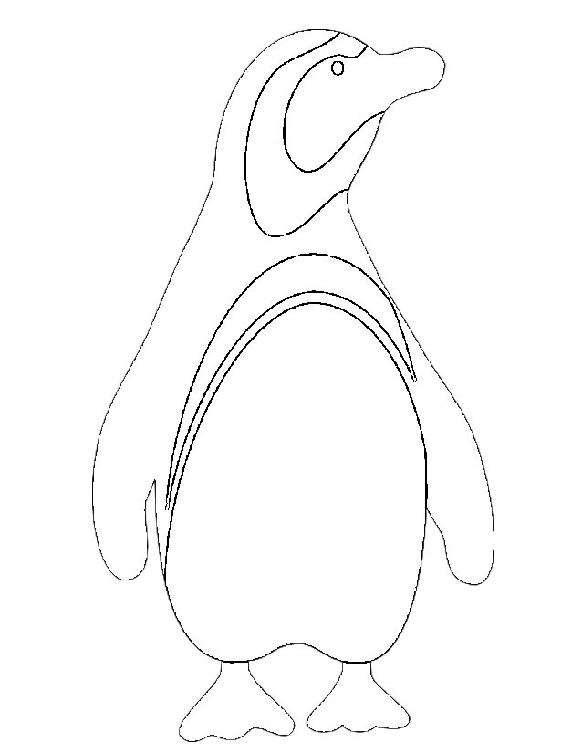 Dessin à colorier: Pingouin (Animaux) #16891 - Coloriages à Imprimer Gratuits