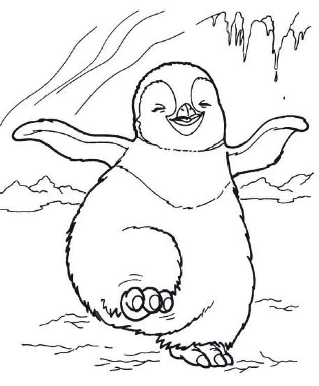 Dessin à colorier: Pingouin (Animaux) #16911 - Coloriages à Imprimer Gratuits