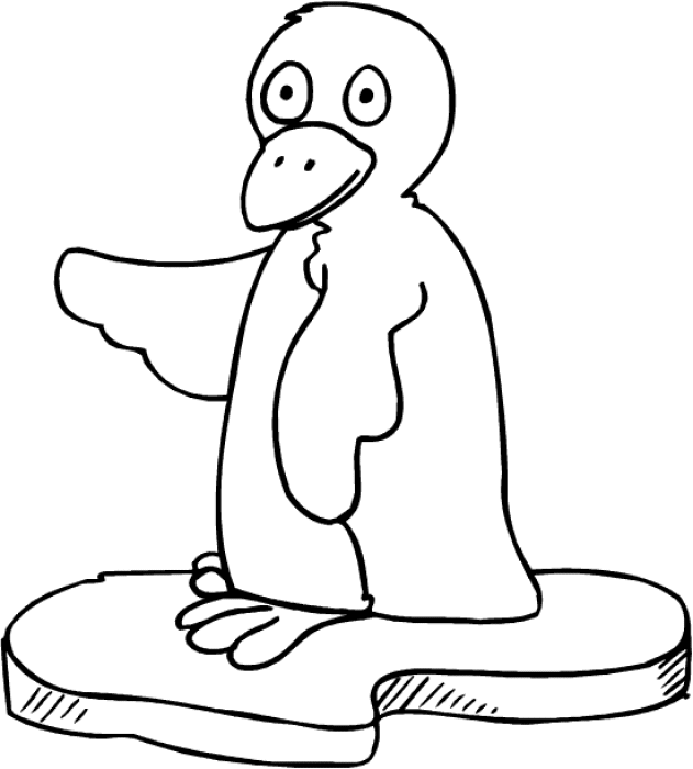 Dessin à colorier: Pingouin (Animaux) #16912 - Coloriages à Imprimer Gratuits