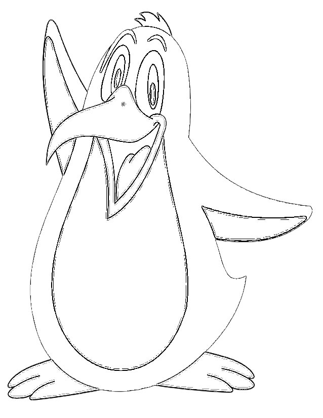 Dessin à colorier: Pingouin (Animaux) #16924 - Coloriages à Imprimer Gratuits