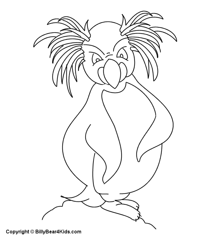 Dessin à colorier: Pingouin (Animaux) #16926 - Coloriages à Imprimer Gratuits