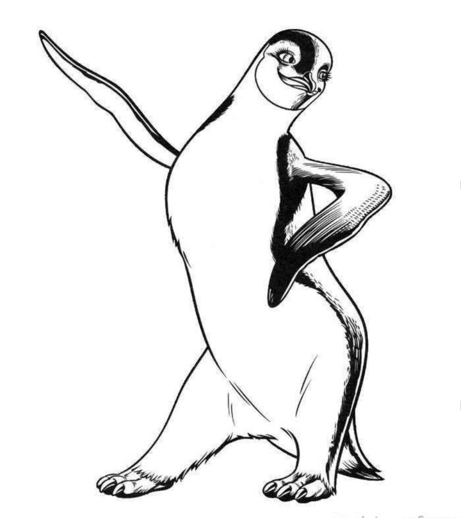 Dessin à colorier: Pingouin (Animaux) #16948 - Coloriages à Imprimer Gratuits