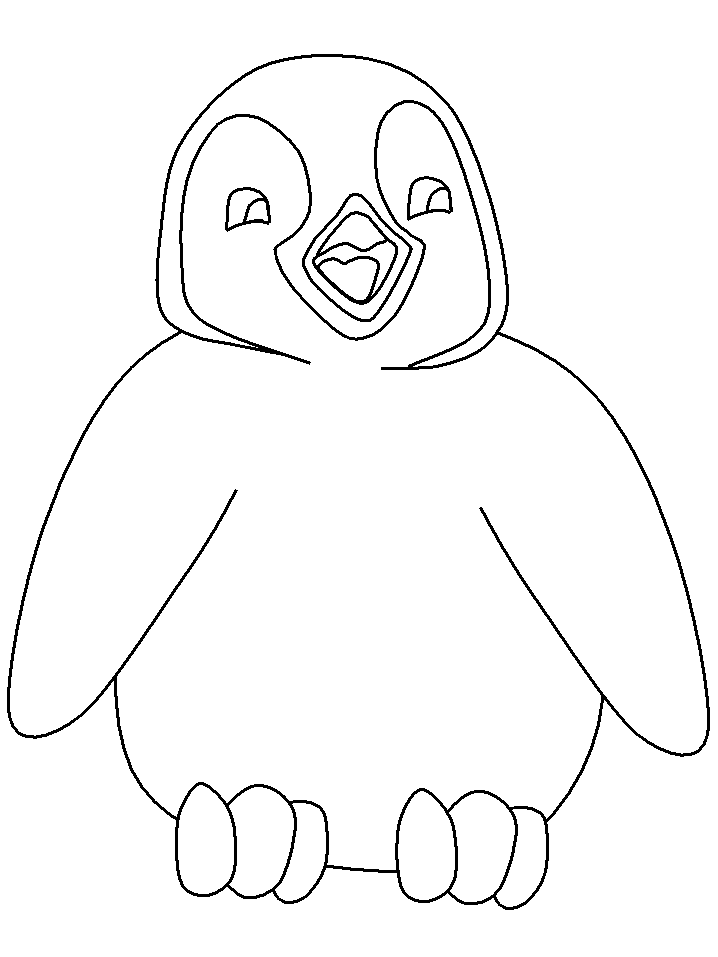 Dessin à colorier: Pingouin (Animaux) #16964 - Coloriages à Imprimer Gratuits