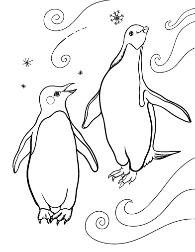 Dessin à colorier: Pingouin (Animaux) #16968 - Coloriages à Imprimer Gratuits