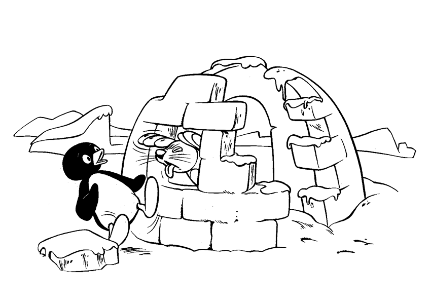 Dessin à colorier: Pingouin (Animaux) #16998 - Coloriages à Imprimer Gratuits