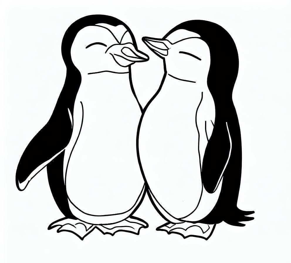 Coloriage gratuit pour enfants et adultes Pingouin #186538, collection Animaux