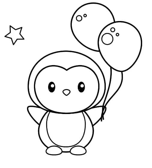 Coloriage gratuit Pingouin #186552 de la collection Animaux à imprimer