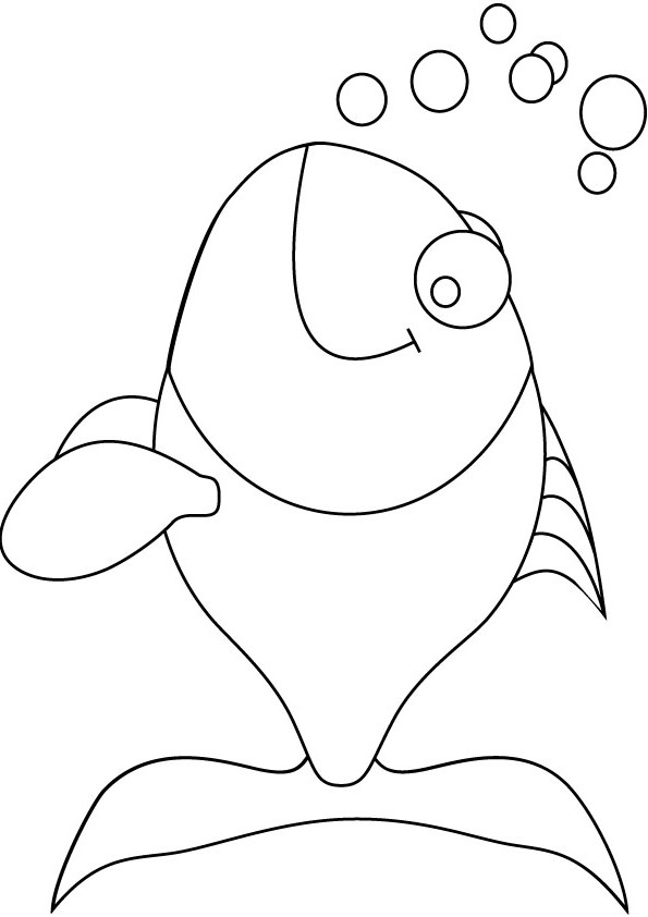 Dessin à colorier: Poisson (Animaux) #17075 - Coloriages à Imprimer Gratuits