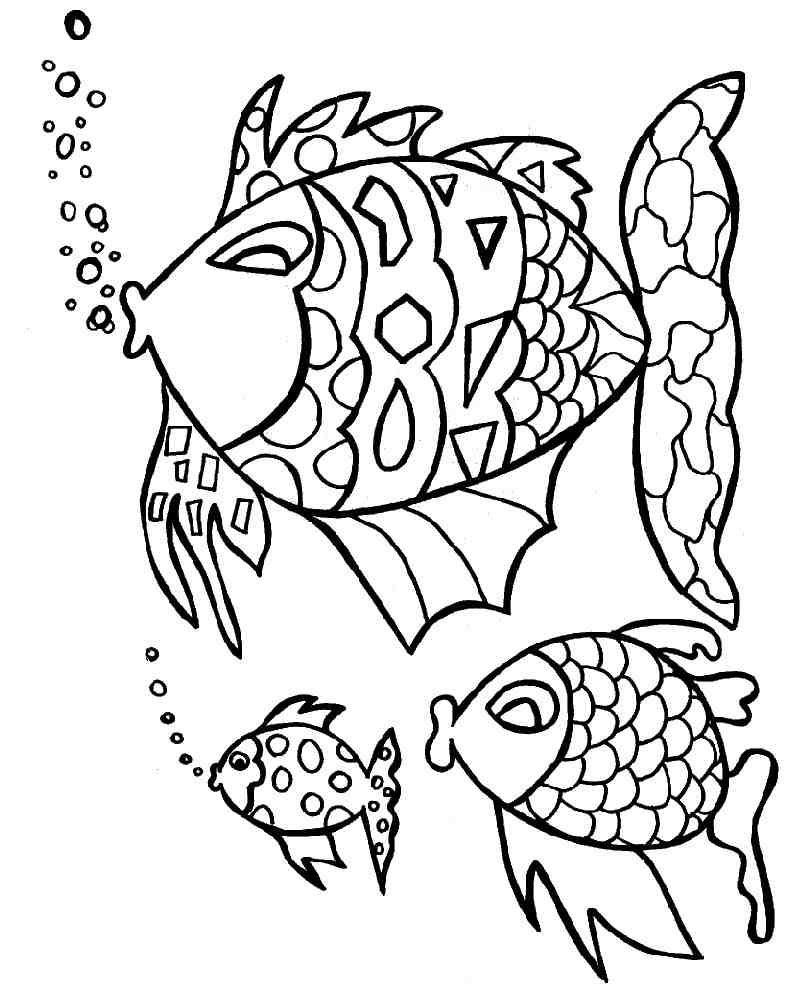 Dessin à colorier: Poisson (Animaux) #17077 - Coloriages à Imprimer Gratuits