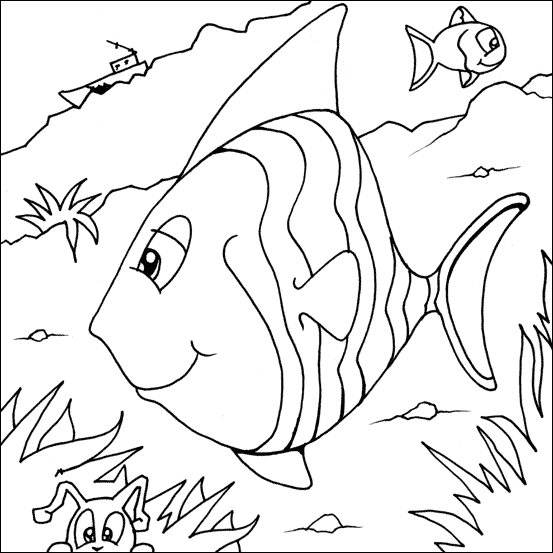 Dessin à colorier: Poisson (Animaux) #17099 - Coloriages à Imprimer Gratuits