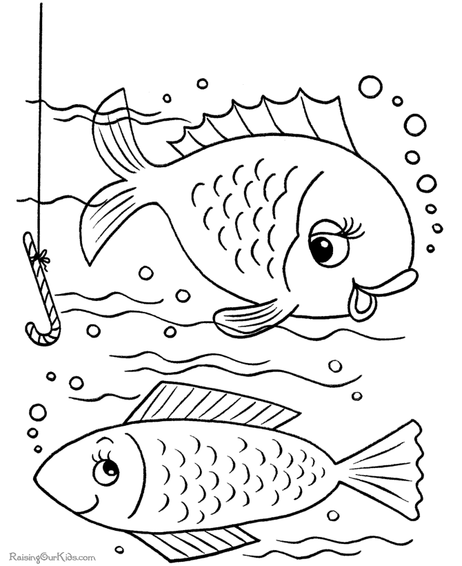 Dessin à colorier: Poisson (Animaux) #17167 - Coloriages à Imprimer Gratuits