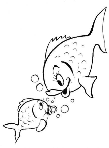 Dessin à colorier: Poisson (Animaux) #17187 - Coloriages à Imprimer Gratuits