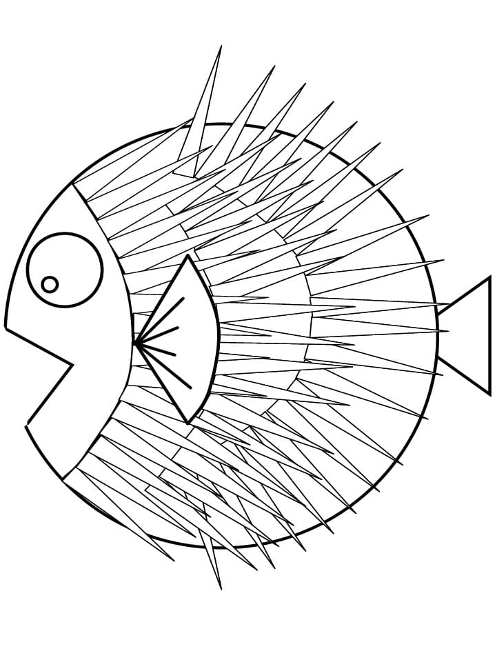 Coloriage Poisson #175173 à imprimer gratuitement, extrait de la collection Animaux