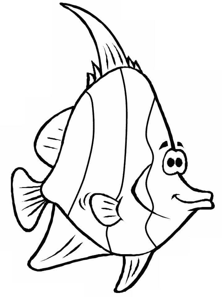 Coloriage gratuit Poisson #175191 de la collection Animaux à imprimer