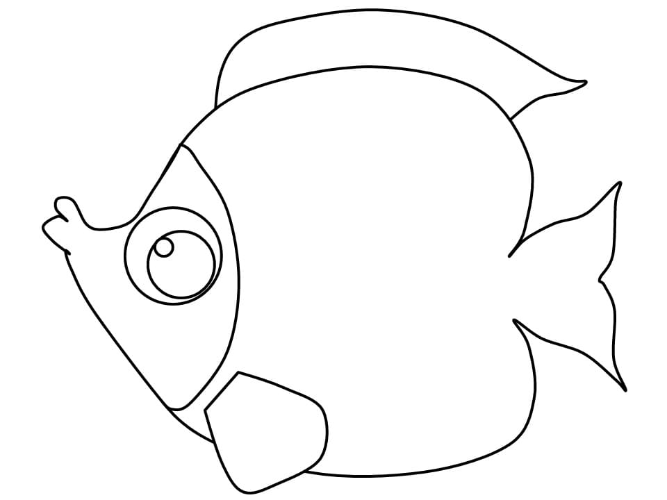 Coloriage gratuit Poisson #175200 de la collection Animaux à imprimer