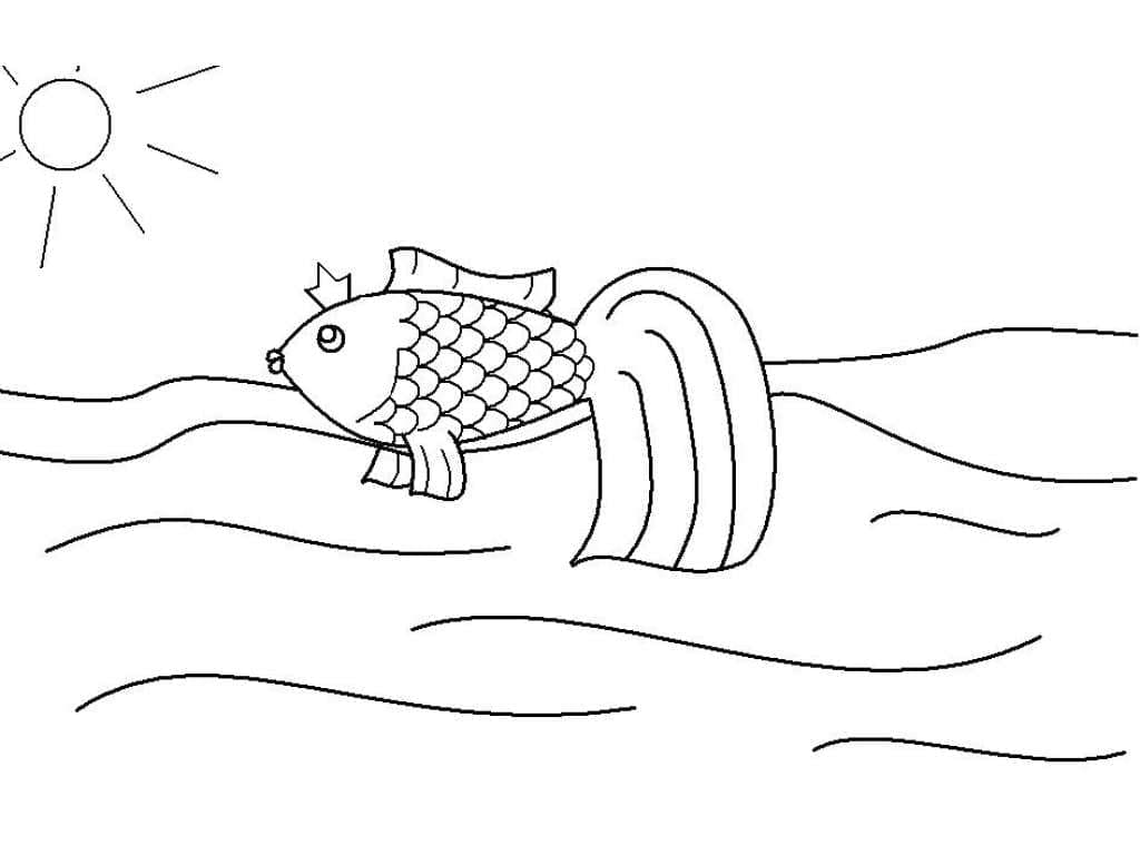 Dessin Poisson Rouge #208308 à colorier de la série Animaux, gratuit à télécharger et imprimer