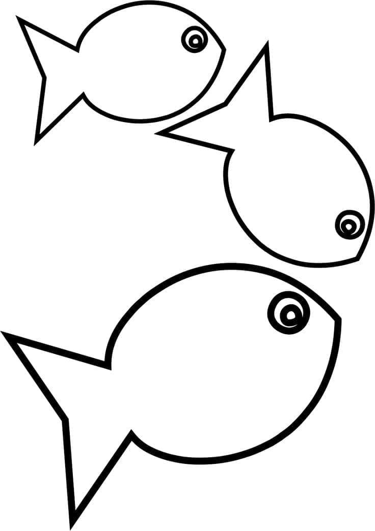 Coloriage gratuit Poisson Rouge #208334 de la collection Animaux à imprimer
