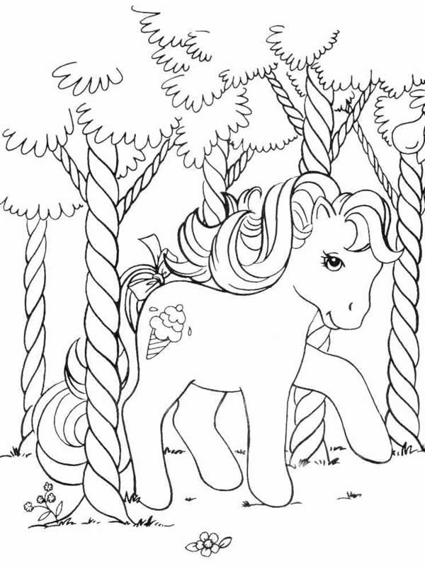 Dessin à colorier: Poney (Animaux) #17828 - Coloriages à Imprimer Gratuits