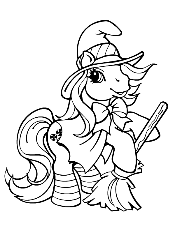 Dessin à colorier: Poney (Animaux) #17852 - Coloriages à Imprimer Gratuits