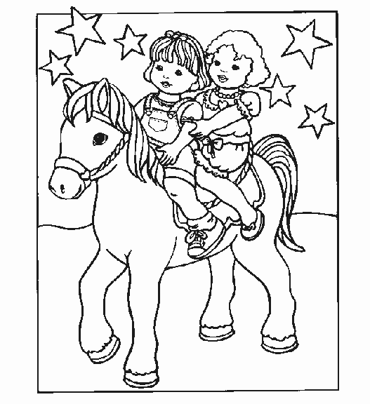 Dessin à colorier: Poney (Animaux) #17859 - Coloriages à Imprimer Gratuits