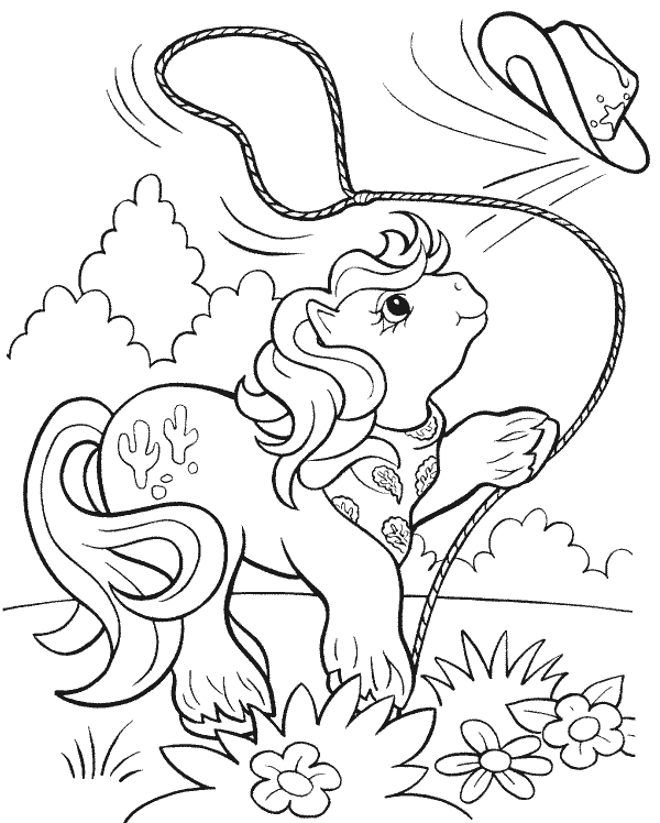 Dessin à colorier: Poney (Animaux) #17867 - Coloriages à Imprimer Gratuits