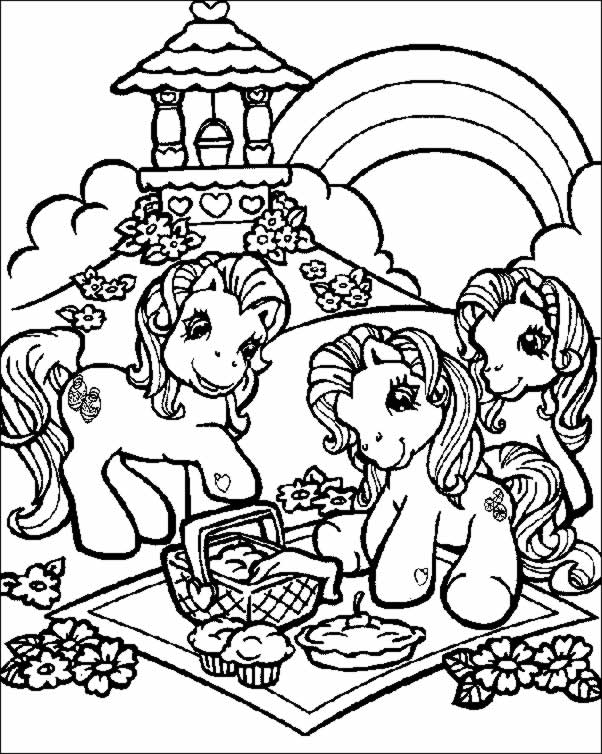 Dessin à colorier: Poney (Animaux) #17868 - Coloriages à Imprimer Gratuits