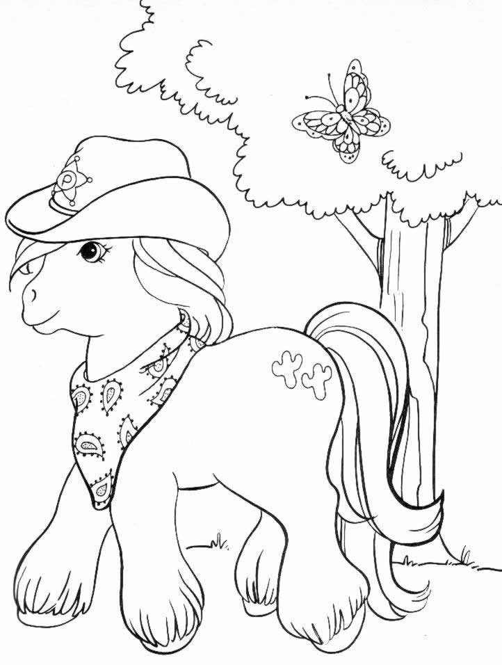 Dessin à colorier: Poney (Animaux) #17869 - Coloriages à Imprimer Gratuits