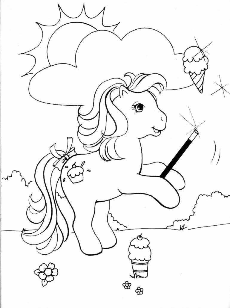 Dessin à colorier: Poney (Animaux) #17884 - Coloriages à Imprimer Gratuits