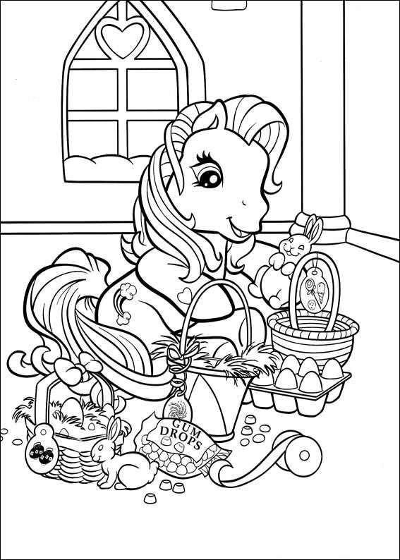 Dessin à colorier: Poney (Animaux) #17889 - Coloriages à Imprimer Gratuits