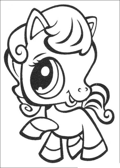 Dessin à colorier: Poney (Animaux) #17897 - Coloriages à Imprimer Gratuits