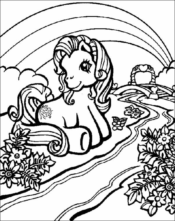 Dessin à colorier: Poney (Animaux) #17903 - Coloriages à Imprimer Gratuits