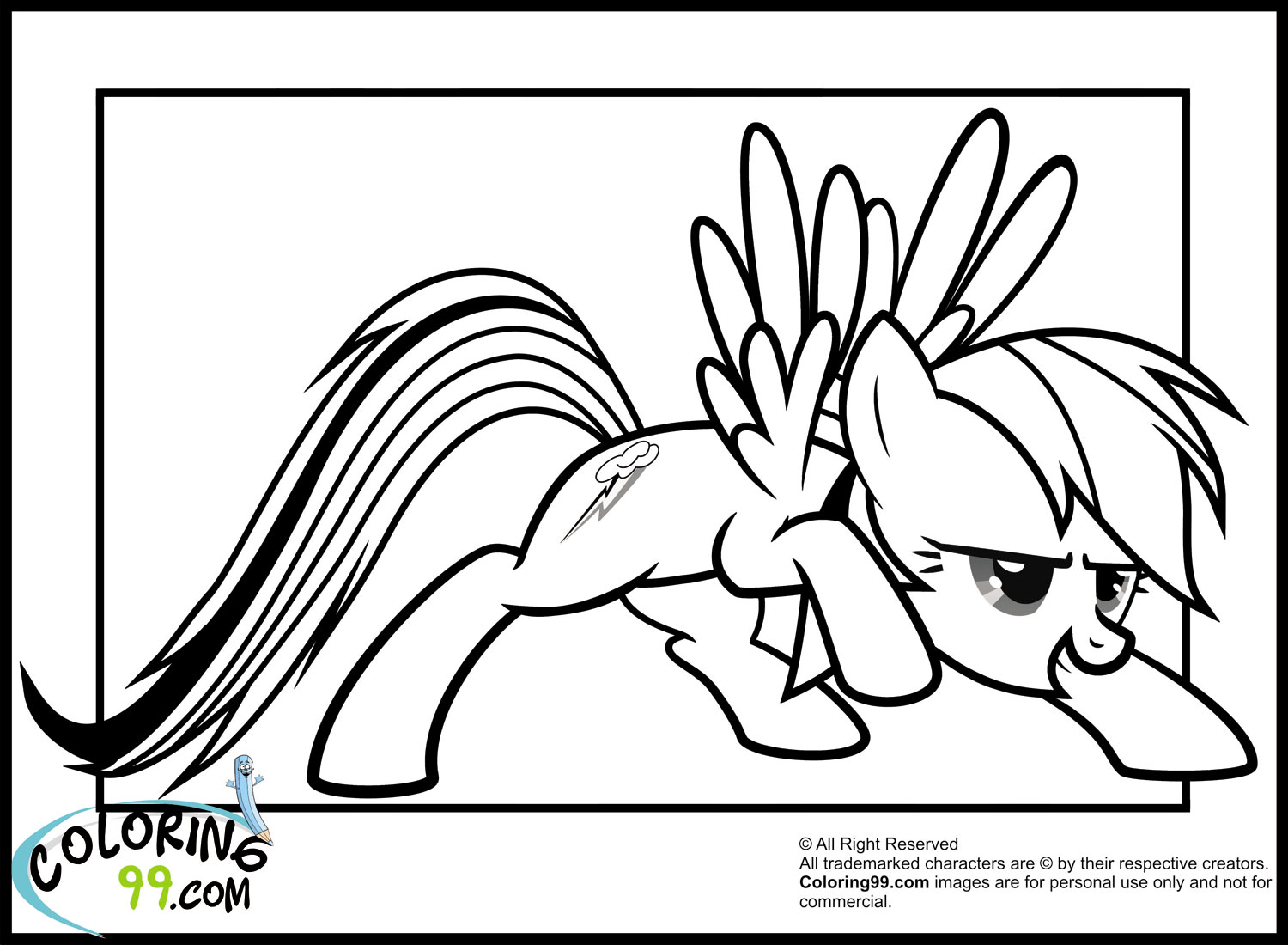 Dessin à colorier: Poney (Animaux) #17909 - Coloriages à Imprimer Gratuits