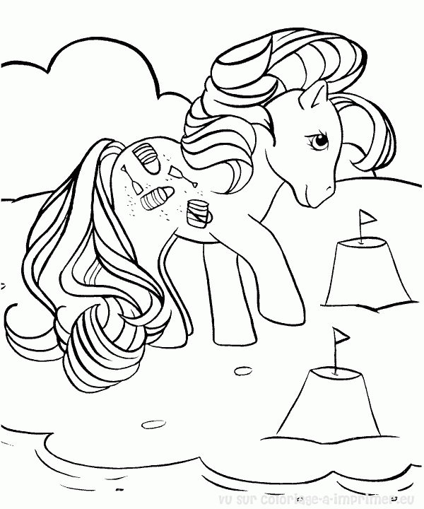 Dessin à colorier: Poney (Animaux) #17918 - Coloriages à Imprimer Gratuits