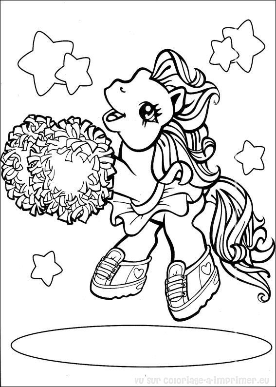 Dessin à colorier: Poney (Animaux) #17959 - Coloriages à Imprimer Gratuits