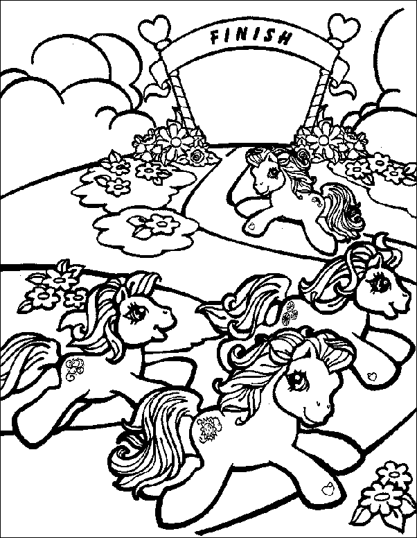 Dessin à colorier: Poney (Animaux) #17979 - Coloriages à Imprimer Gratuits