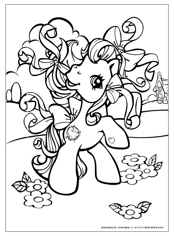 Dessin à colorier: Poney (Animaux) #17999 - Coloriages à Imprimer Gratuits