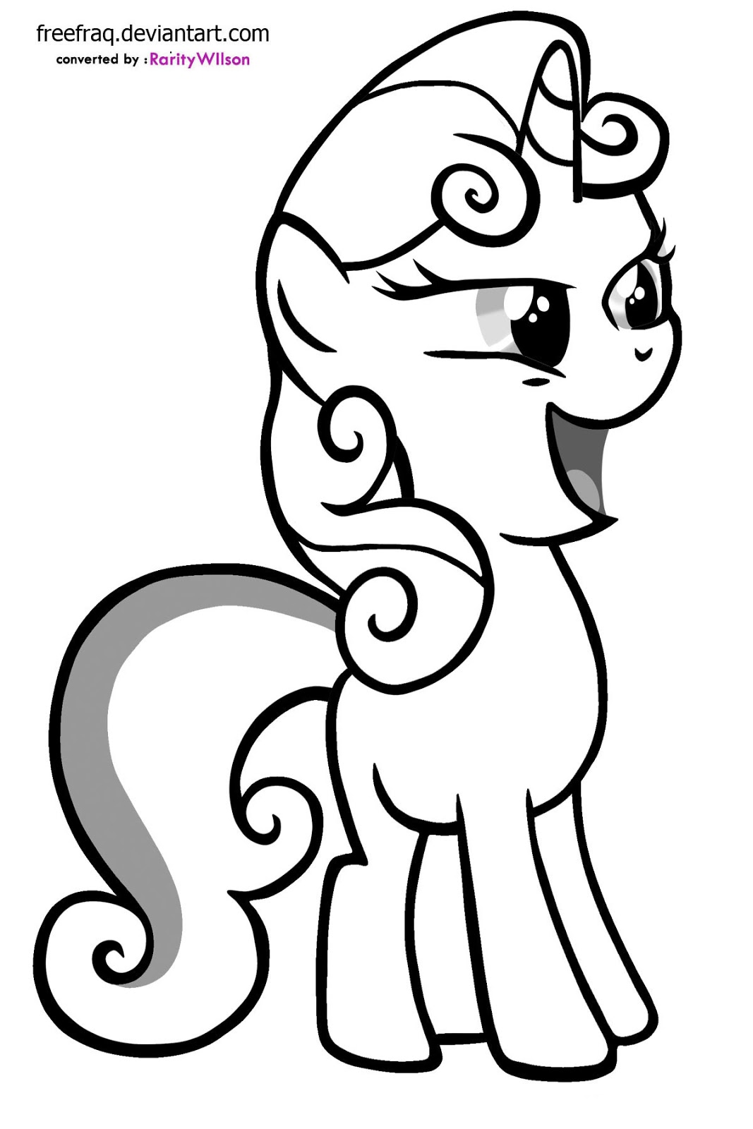 Dessin à colorier: Poney (Animaux) #18003 - Coloriages à Imprimer Gratuits